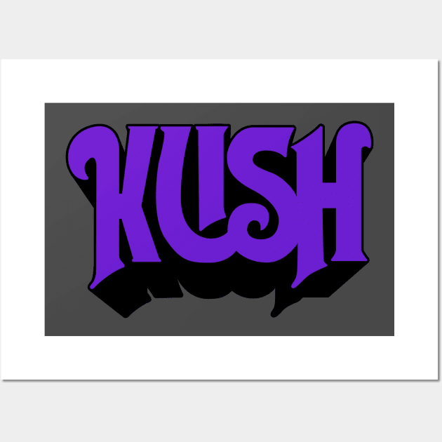 Purple Kush - Parody Band Design Wall Art by deancoledesign